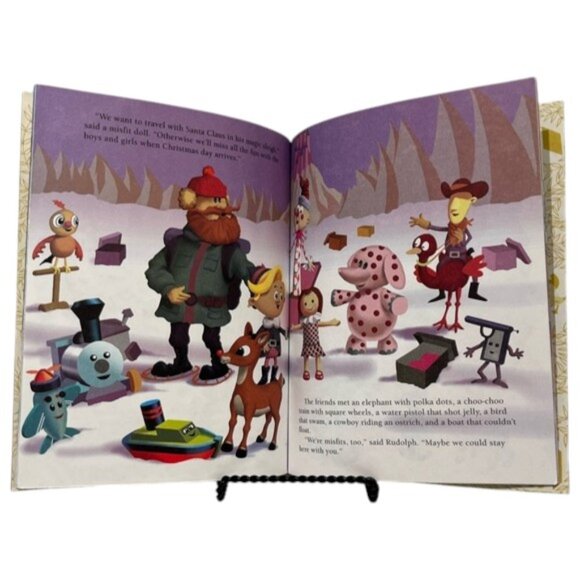VINTAGE 90s Rudolph the Red-Nosed Reindeer Movie Book Games Bundle NWT - Picture 6 of 16